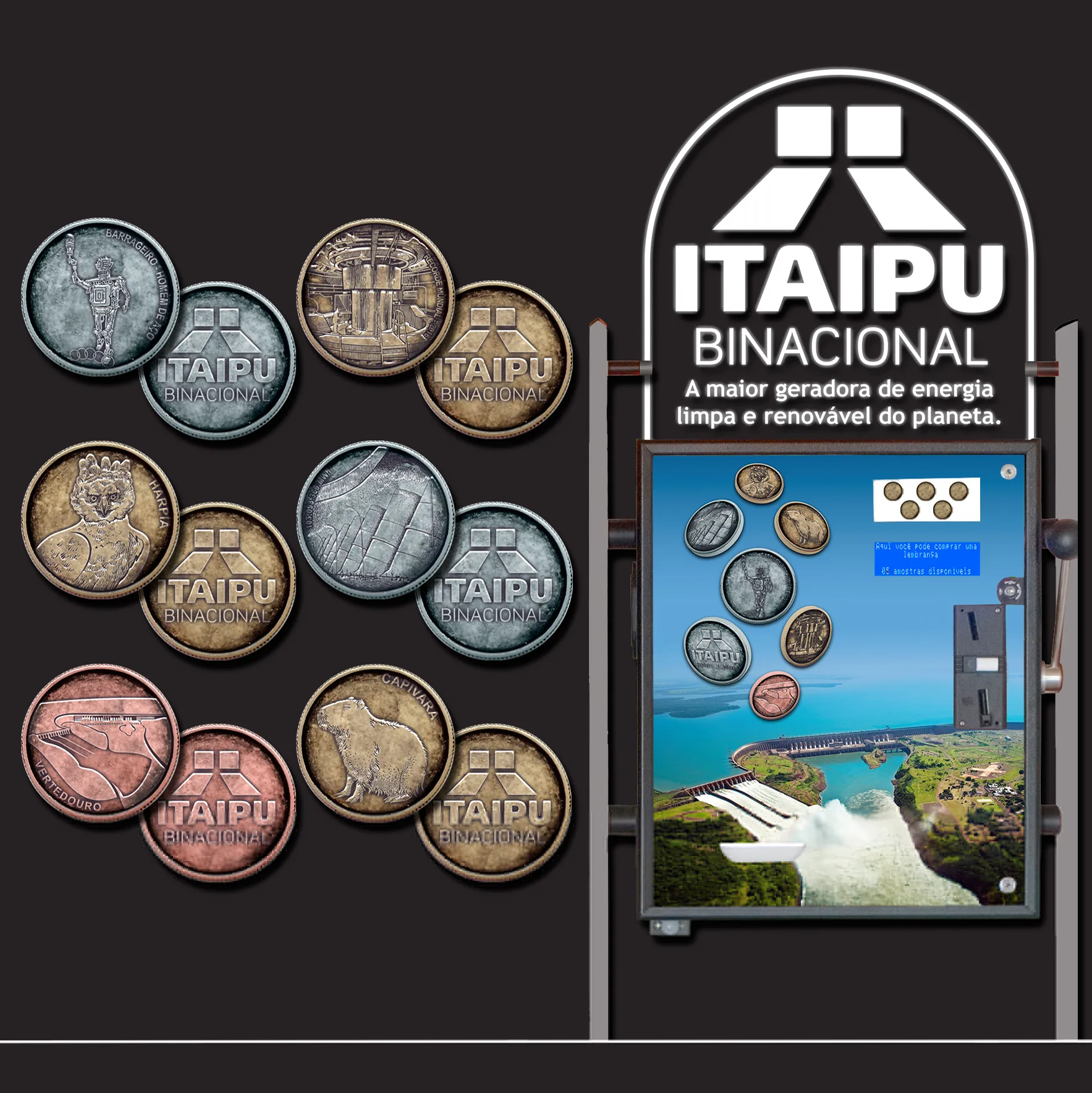 Máquina Totens na Itaipu Binacional